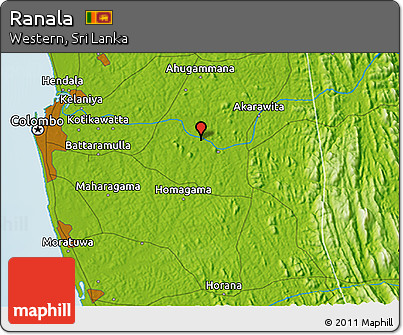 Physical 3D Map of Ranala
