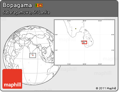 Blank Location Map of Bopagama