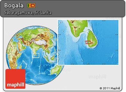 Physical Location Map of Bogala