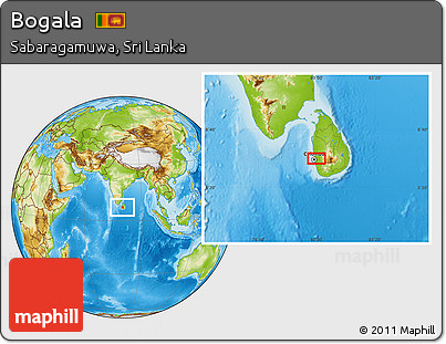 Physical Location Map of Bogala