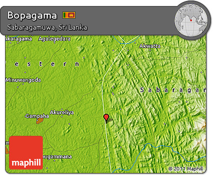 Physical Map of Bopagama