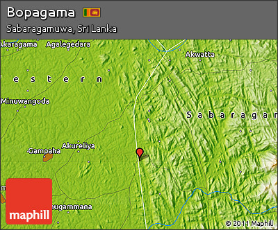 Physical Map of Bopagama