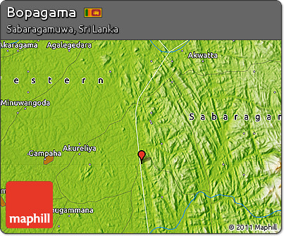 Physical Map of Bopagama