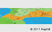 Political Panoramic Map of Pen