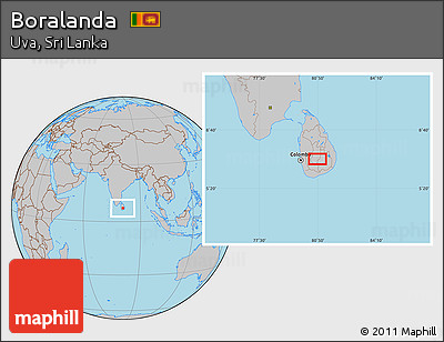Gray Location Map of Boralanda