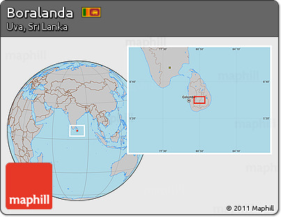 Gray Location Map of Boralanda