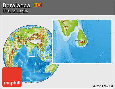 Physical Location Map of Boralanda
