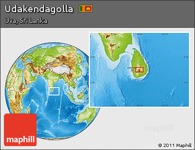 Physical Location Map of Udakendagolla