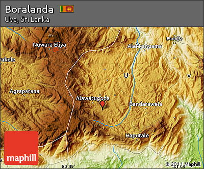 Physical Map of Boralanda