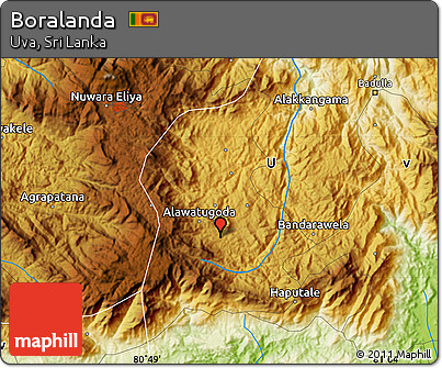 Physical Map of Boralanda