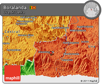 Political Panoramic Map of Boralanda