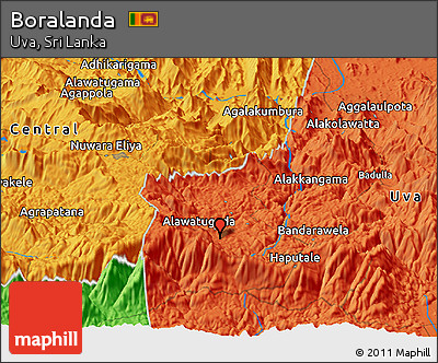 Political Panoramic Map of Boralanda