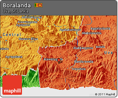 Political Panoramic Map of Boralanda