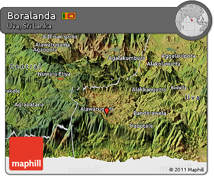 Satellite Panoramic Map of Boralanda