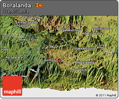 Satellite Panoramic Map of Boralanda