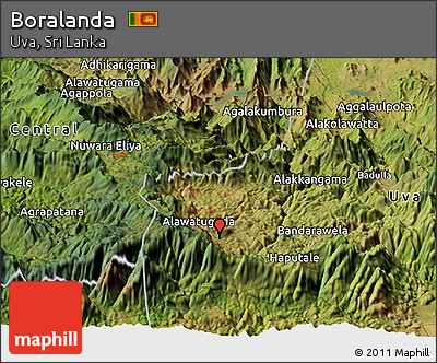 Satellite Panoramic Map of Boralanda