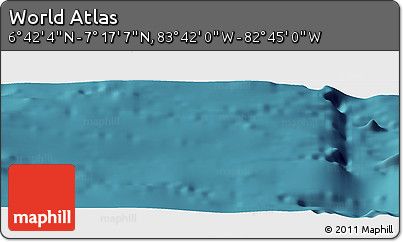 Satellite Panoramic Map of the Area around 6° 59' 36" N, 83° 13' 29" W