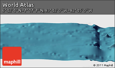 Satellite Panoramic Map of the Area around 6° 59' 36" N, 83° 13' 29" W