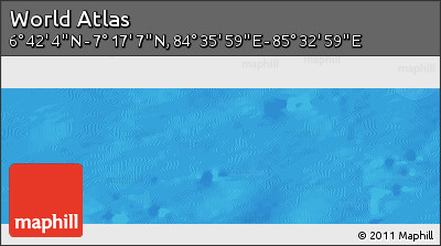 Political Panoramic Map of the Area around 6° 59' 36" N, 85° 4' 29" E
