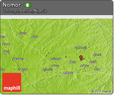 Physical 3D Map of Nomor