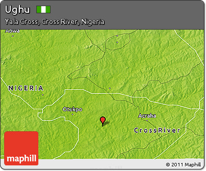 Physical 3D Map of Ughu