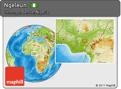 Physical Location Map of Ngeleun