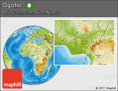Physical Location Map of Ogoho