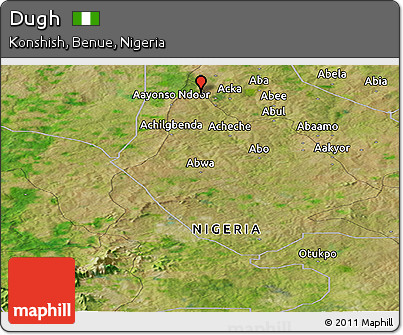 Satellite Panoramic Map of Dugh