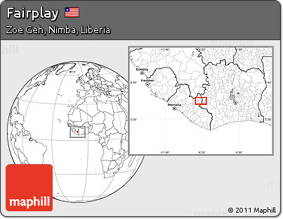 Blank Location Map of Fairplay