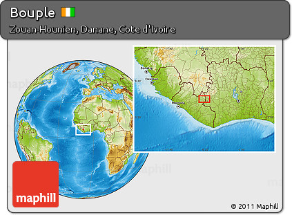 Physical Location Map of Bouple