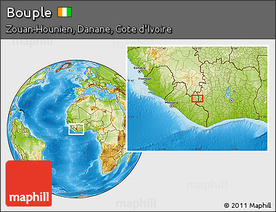 Physical Location Map of Bouple