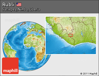 Physical Location Map of Rubli