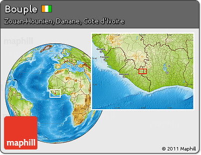 Physical Location Map of Bouple