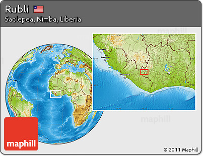 Physical Location Map of Rubli