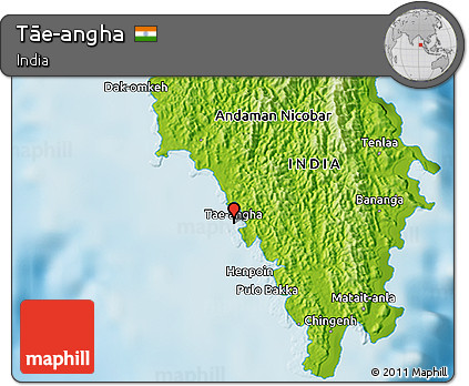 Physical 3D Map of Tāe-angha