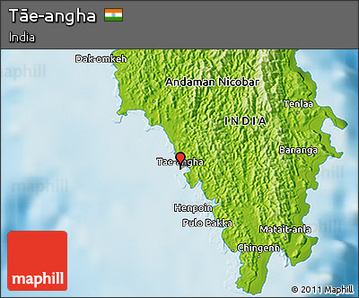 Physical 3D Map of Tāe-angha