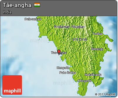 Physical 3D Map of Tāe-angha