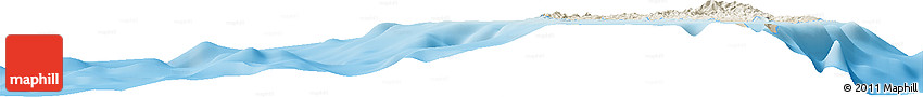 Shaded Relief Horizon Map of the Area around 6° 59' 36" N, 93° 34' 29" E