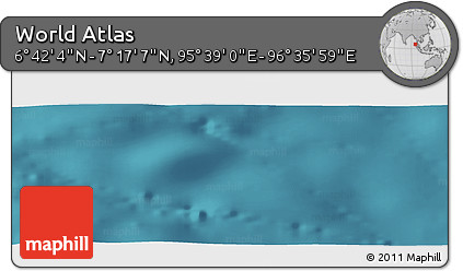 Satellite Panoramic Map of the Area around 6° 59' 36" N, 96° 7' 30" E