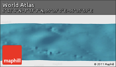 Satellite Panoramic Map of the Area around 6° 59' 36" N, 96° 7' 30" E