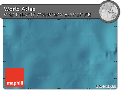 Satellite Map of the Area around 6° 59' 36" N, 96° 58' 29" E