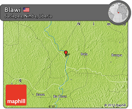 Physical Map of Blawi