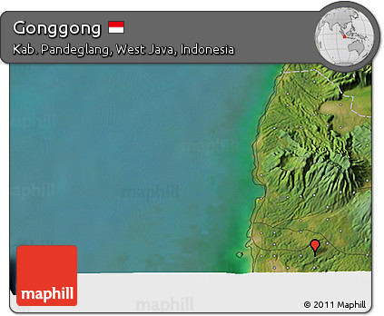 Satellite 3D Map of Gonggong