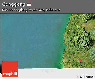 Satellite 3D Map of Gonggong