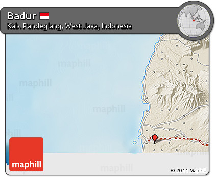 Shaded Relief 3D Map of Badur