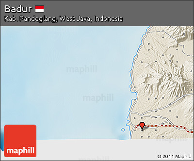 Shaded Relief 3D Map of Badur