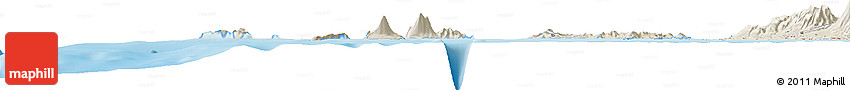 Shaded Relief Horizon Map of the Area around 6° 7' 16" S, 105° 28' 29" E