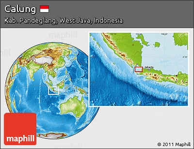 Physical Location Map of Calung