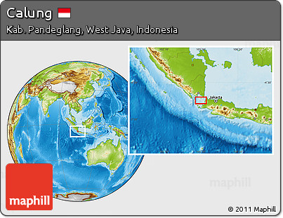 Physical Location Map of Calung