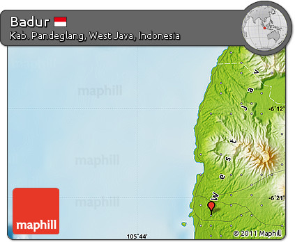 Physical Map of Badur